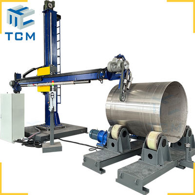 Máquina de pulido de tanques de acero inoxidable tanque cilíndrico concha de la superficie interna de metal pulido de molienda