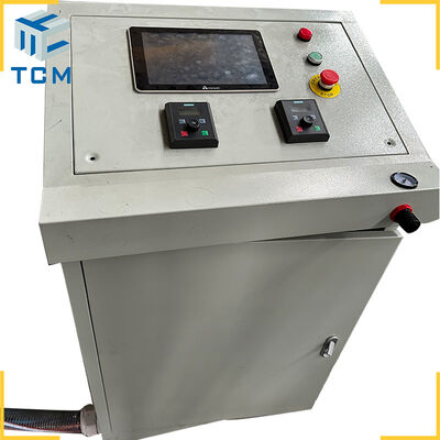 Máquina de pulido con tapa de tanque de acero inoxidable, cabeza de recipiente, PLC, con automatización completa de Trancar Industries