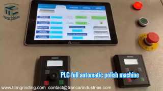 Máquina pulidora automática de tolva cónica con cabezal de plato PLC